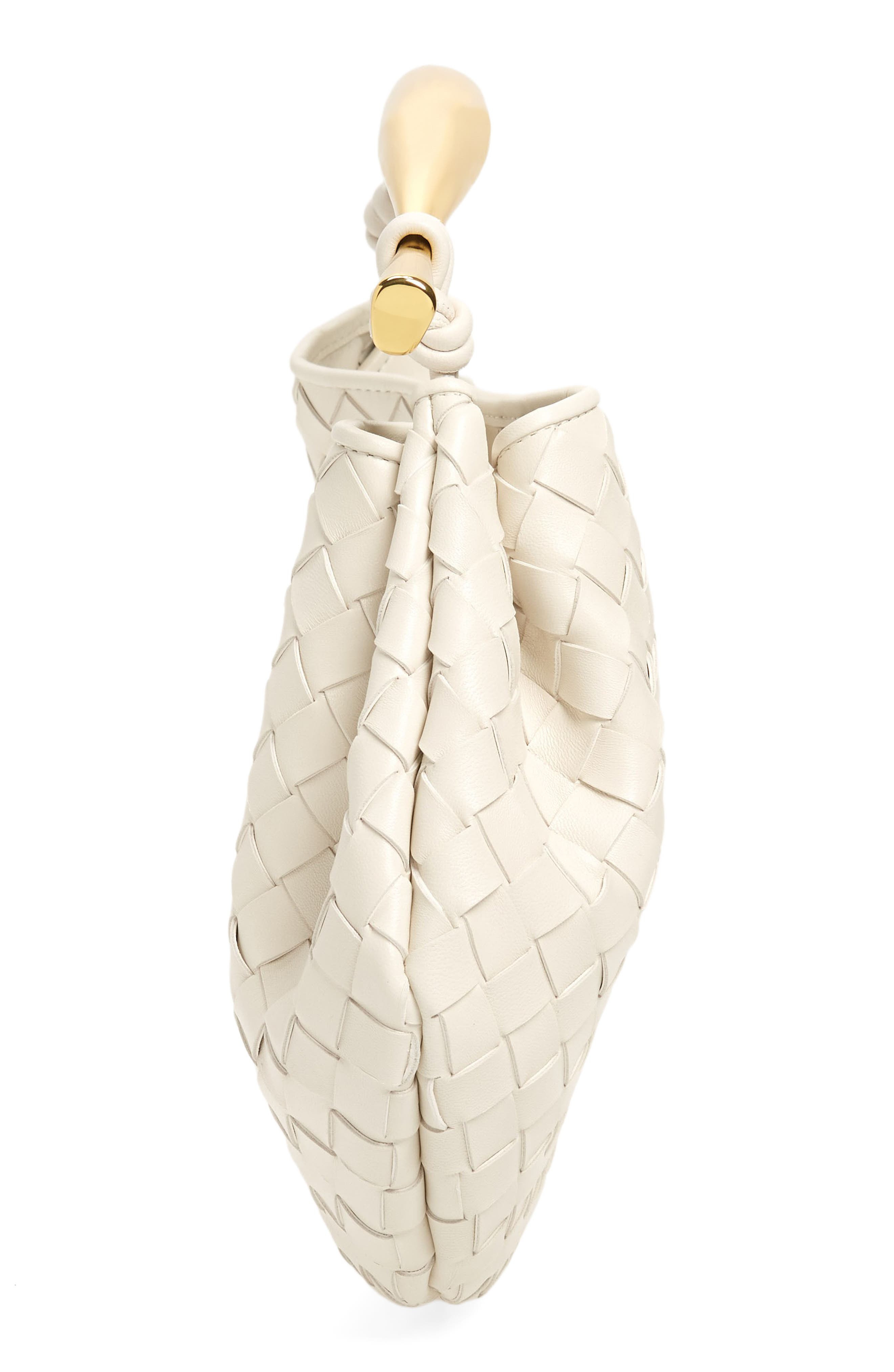 Sardine Intrecciato Leather Top Handle Bag - 6