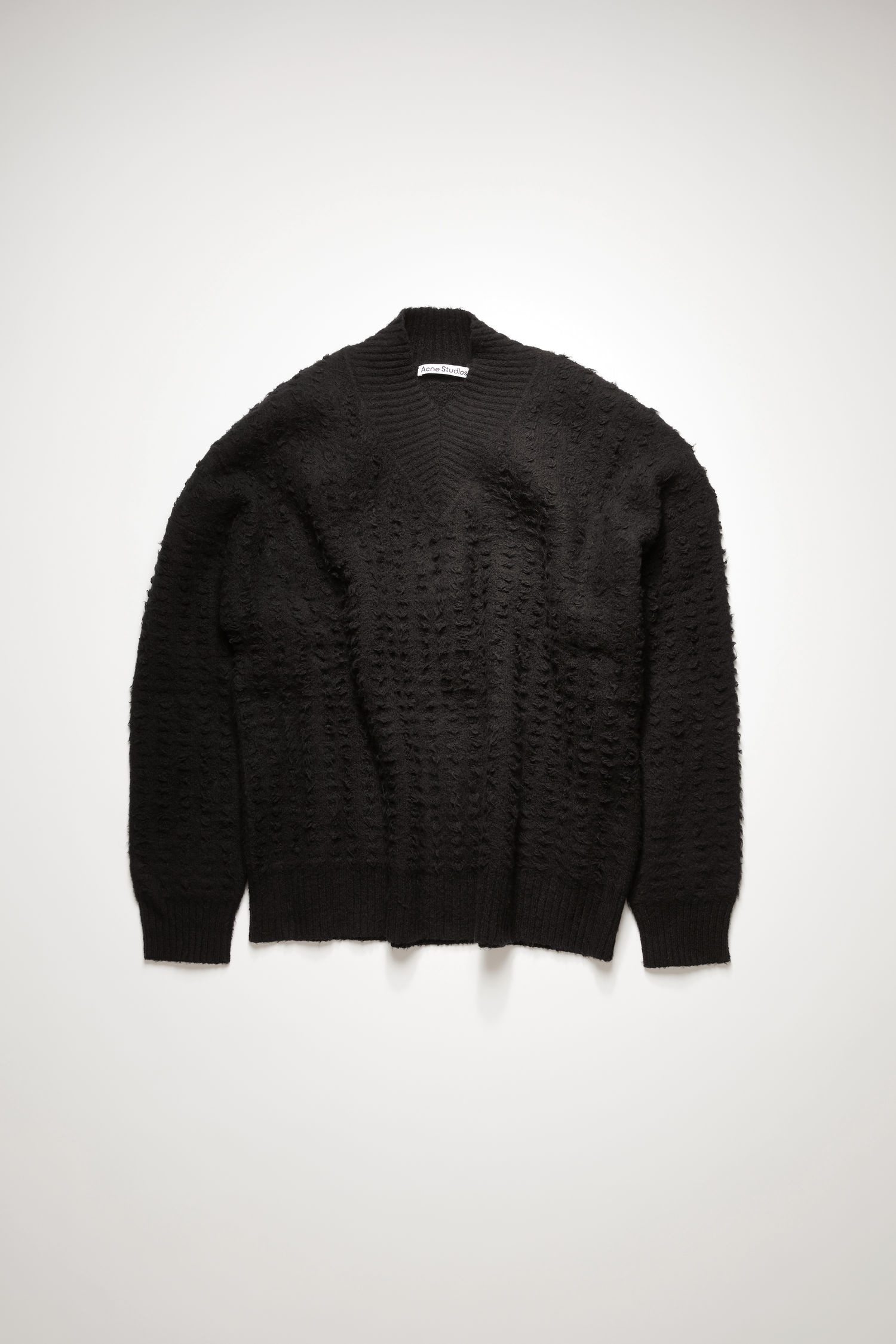 Textured-knit sweater black - 1