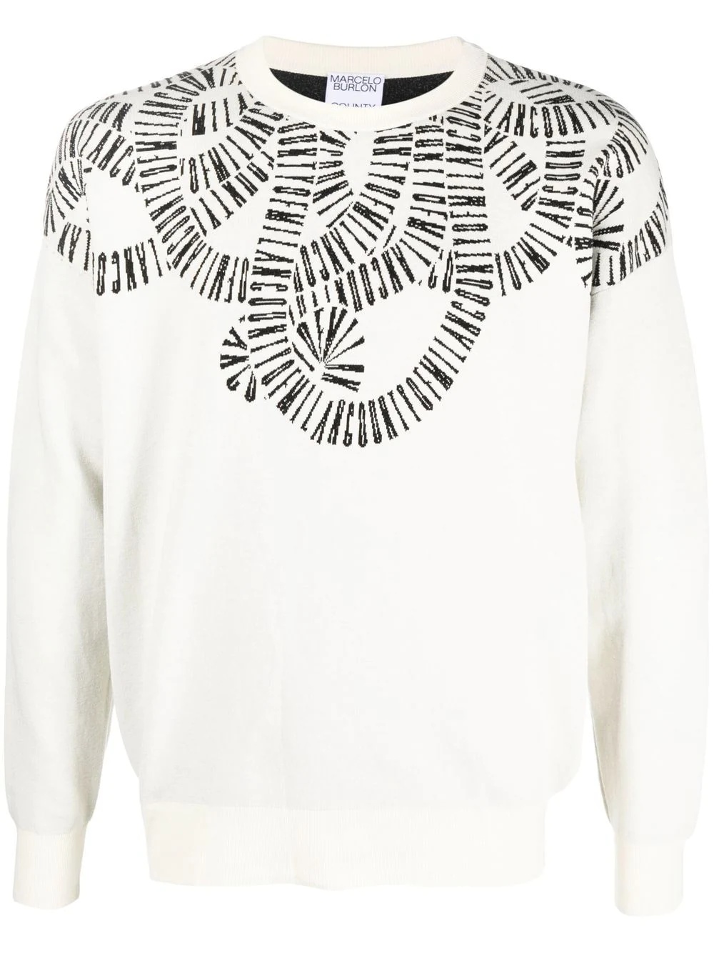 Snake Wings-intarsia crew neck jumper - 1