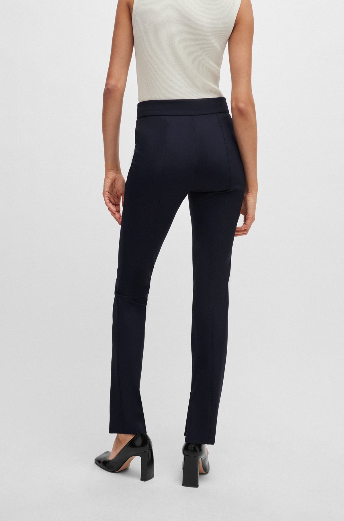 EXTRA-SLIM-FIT TROUSERS IN QUICK-DRY STRETCH CLOTH - 4