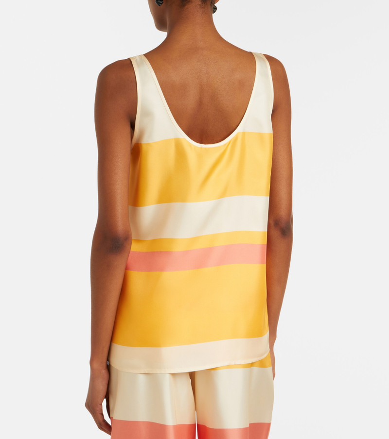 Sorbets striped silk twill top 4