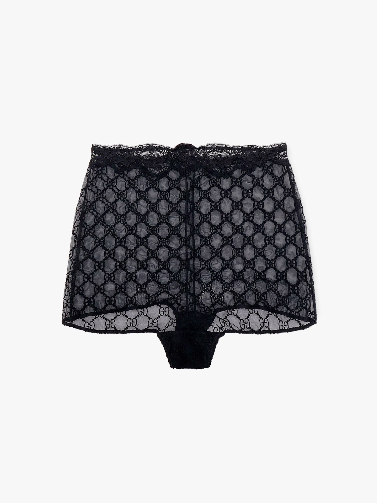 Lace Culottes With All-Over Gg Motif - 2