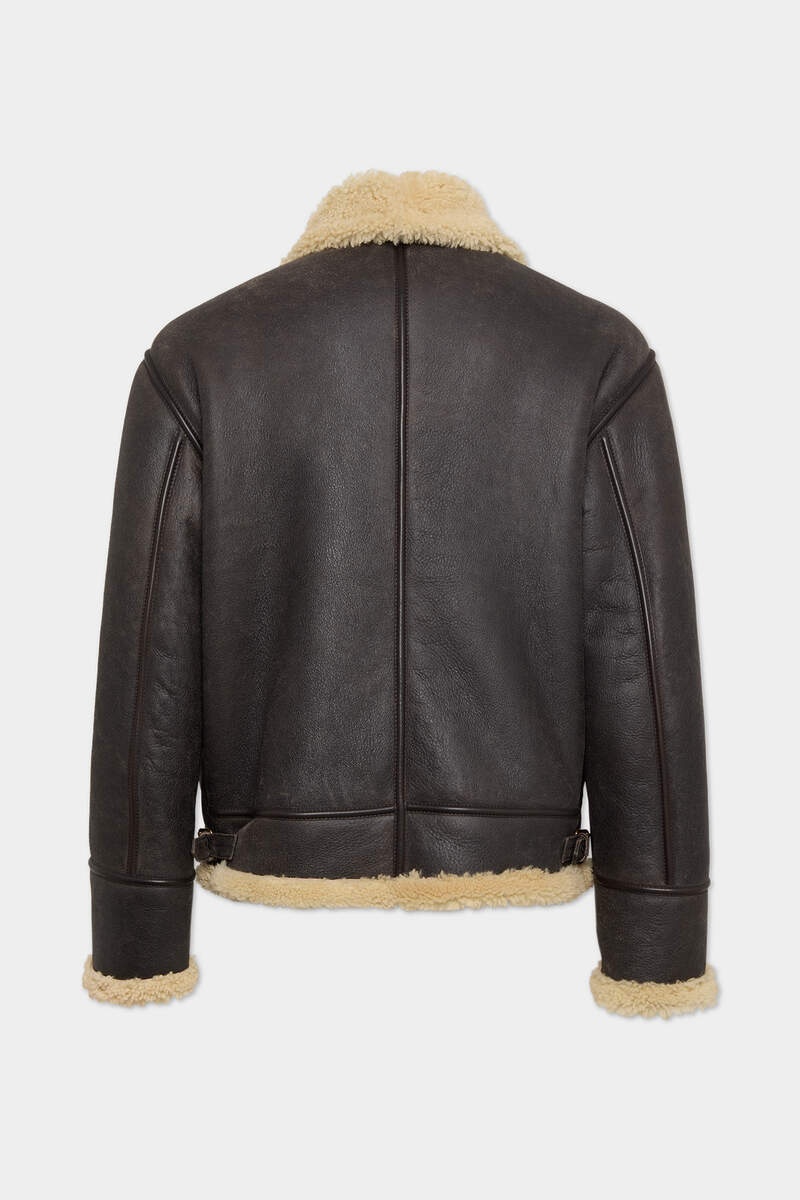 SHEARLING AVIATOR JACKET - 2