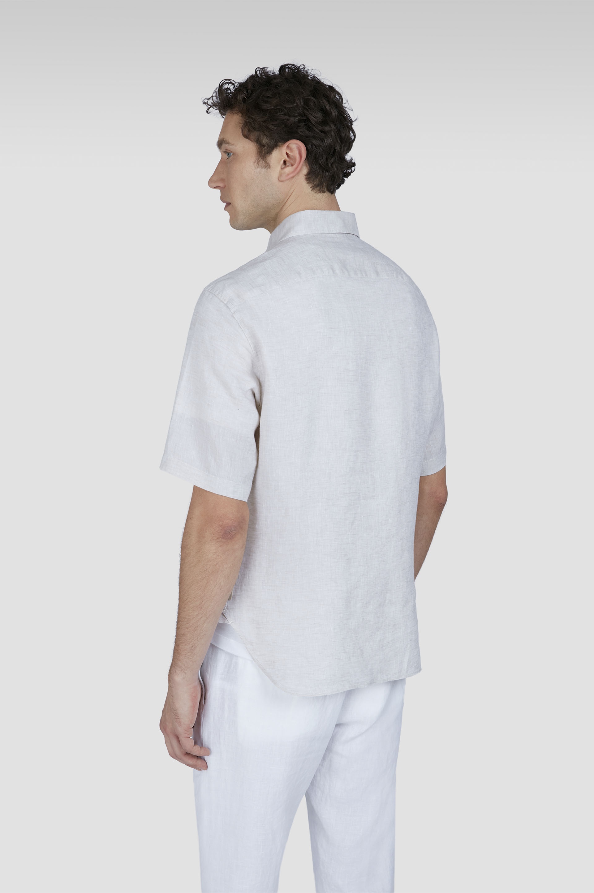 LINEN POPOVER SHIRT - 3