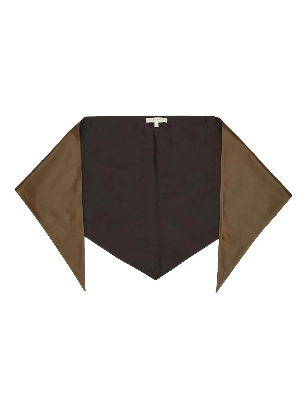 leather triangle scarf - 1