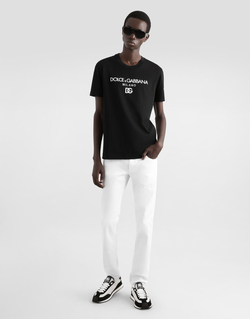 Dolce & Gabbana Cotton T-shirt with DG embroidery outlook