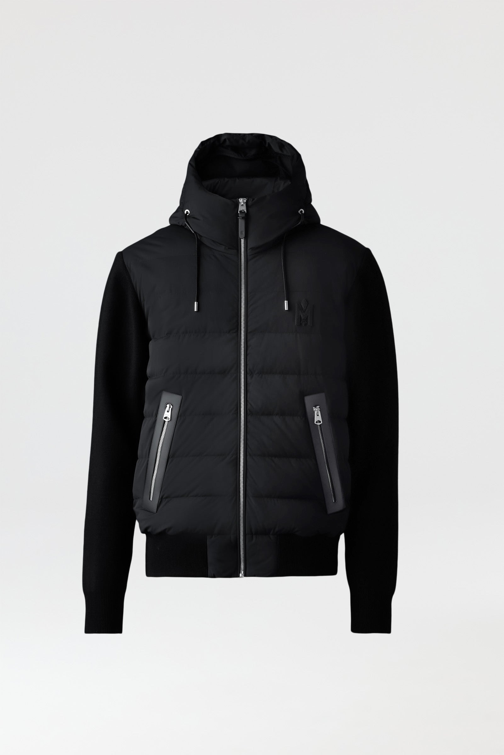 ANDREW Mixed-media light down jacket - 2