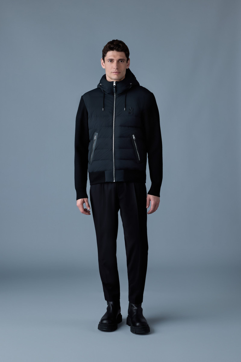 MACKAGE ANDREW Mixed-media light down jacket outlook