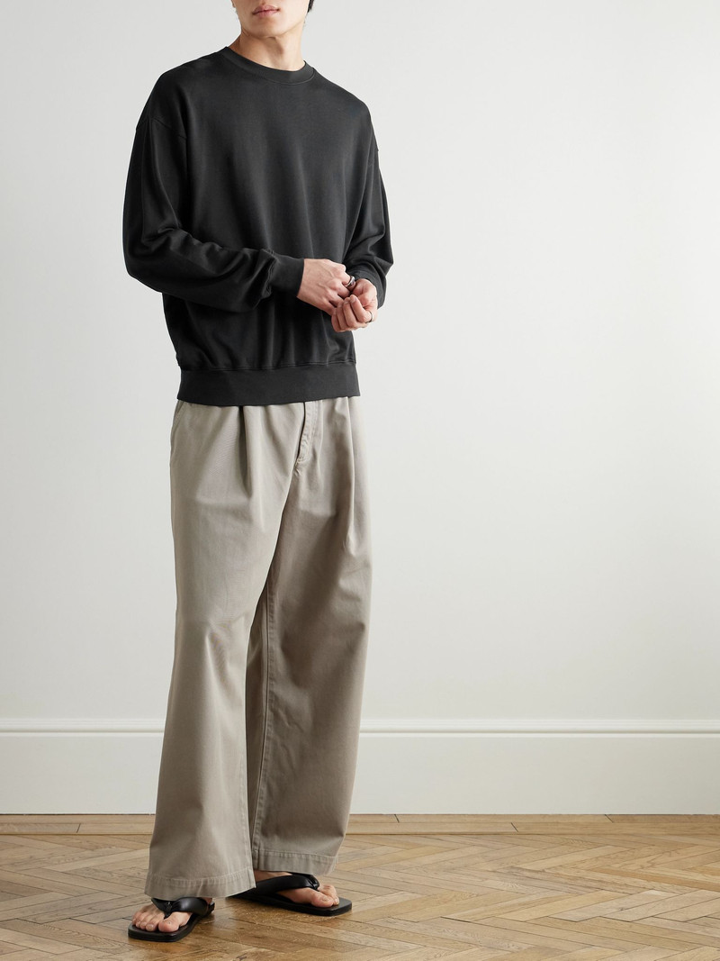 AURALEE Cotton-Jersey Sweatshirt Black outlook