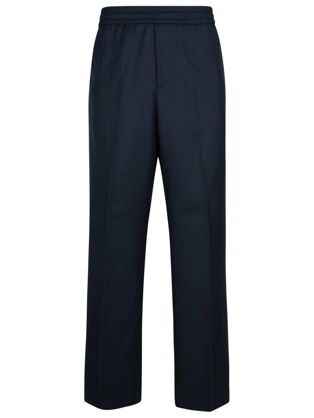 Golden Goose 'Lennon' Navy Virgin Wool Blend Trousers Man - 1