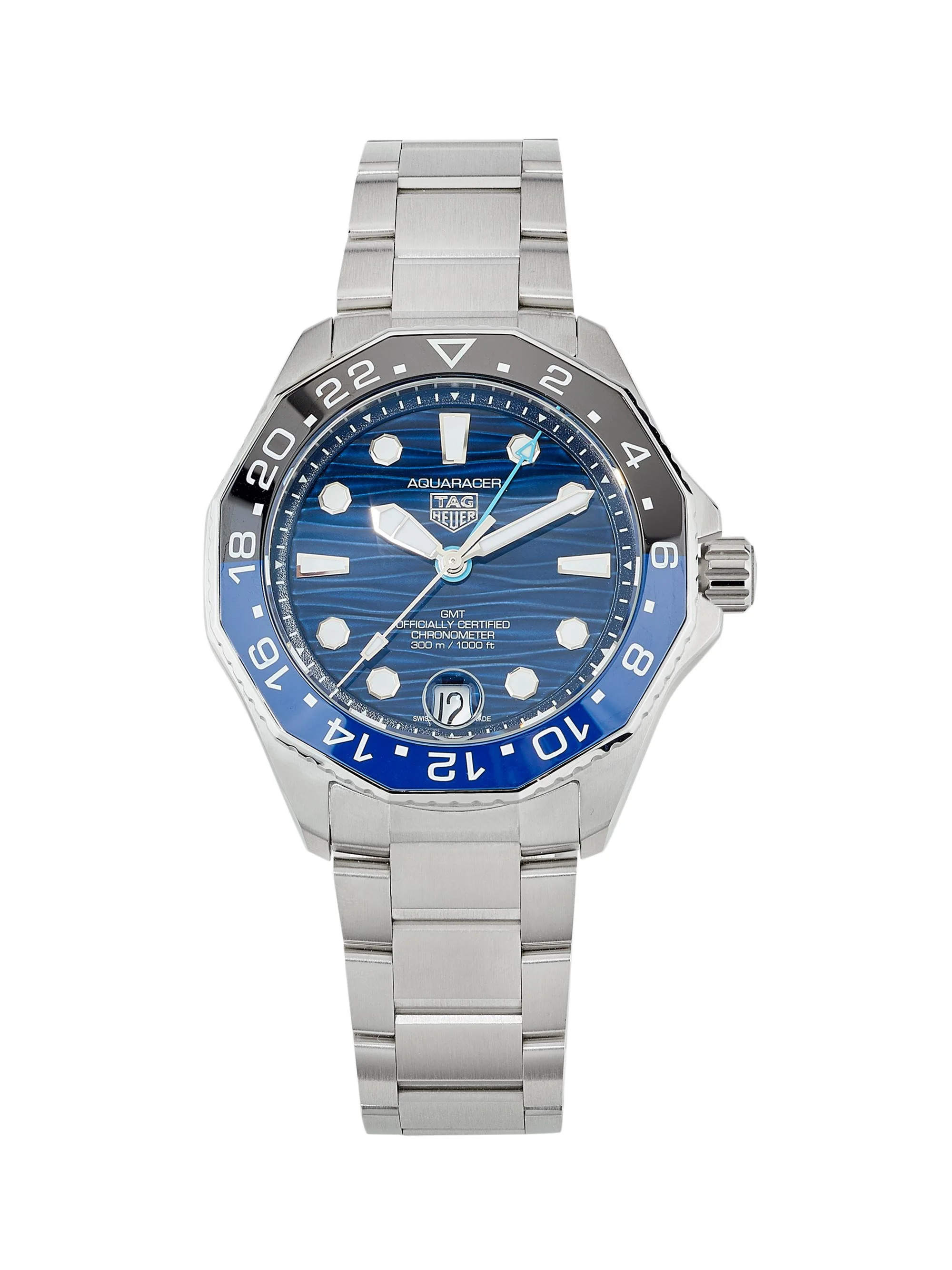 Women's Aquaracer TH-31 Blue Stainless Steel Watch/42MM - Steel - 1