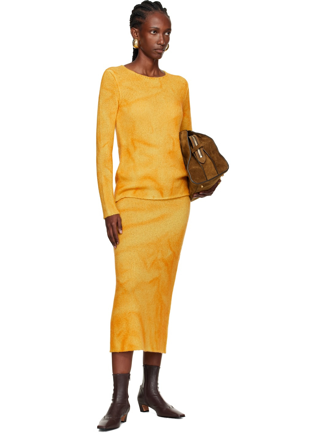 Yellow Dorcas Midi Skirt - 4