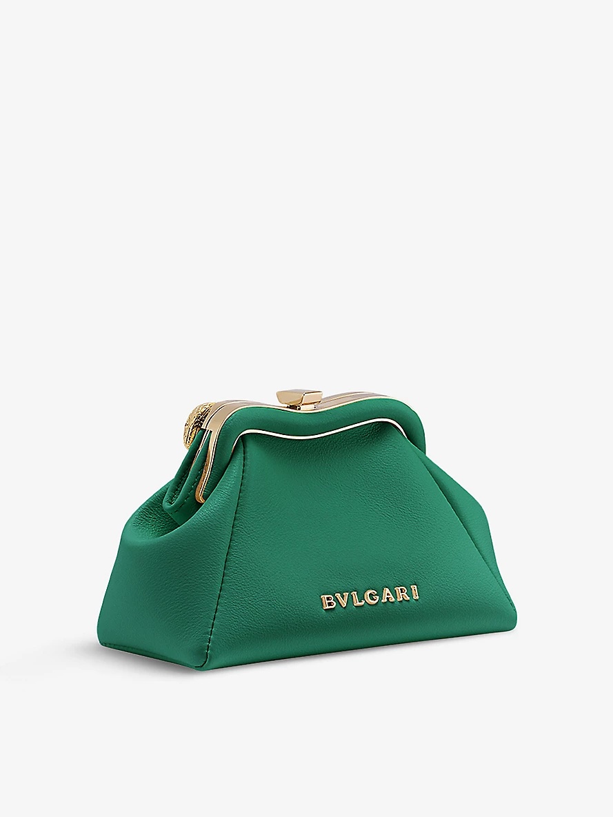 Serpentine leather pouch - 2