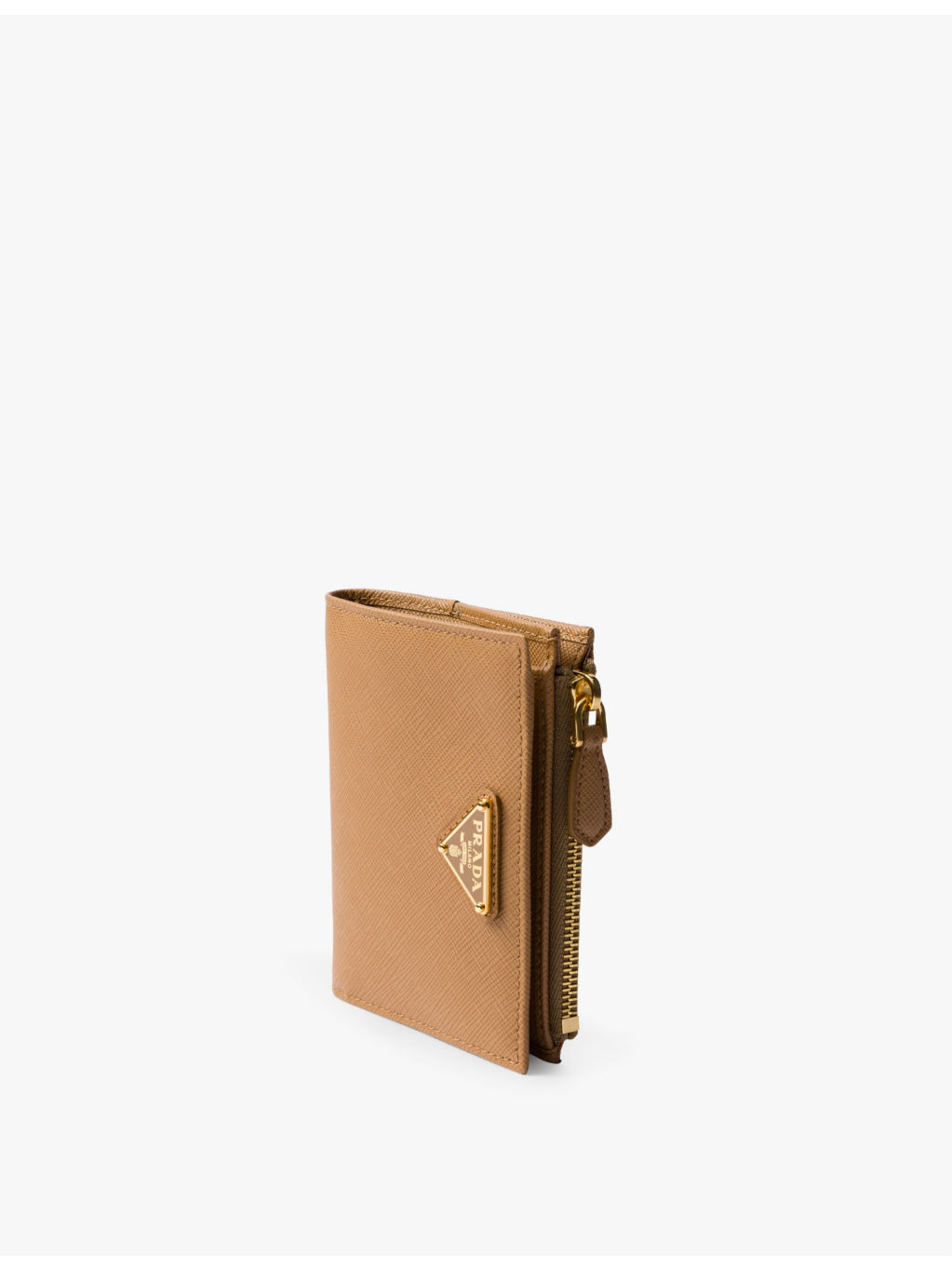 Brand-plaque small saffiano leather wallet - 2