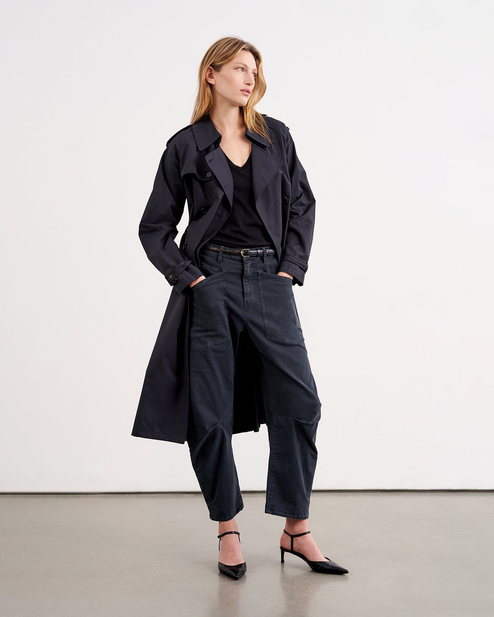 NILI LOTAN TANNER TRENCH COAT | REVERSIBLE
