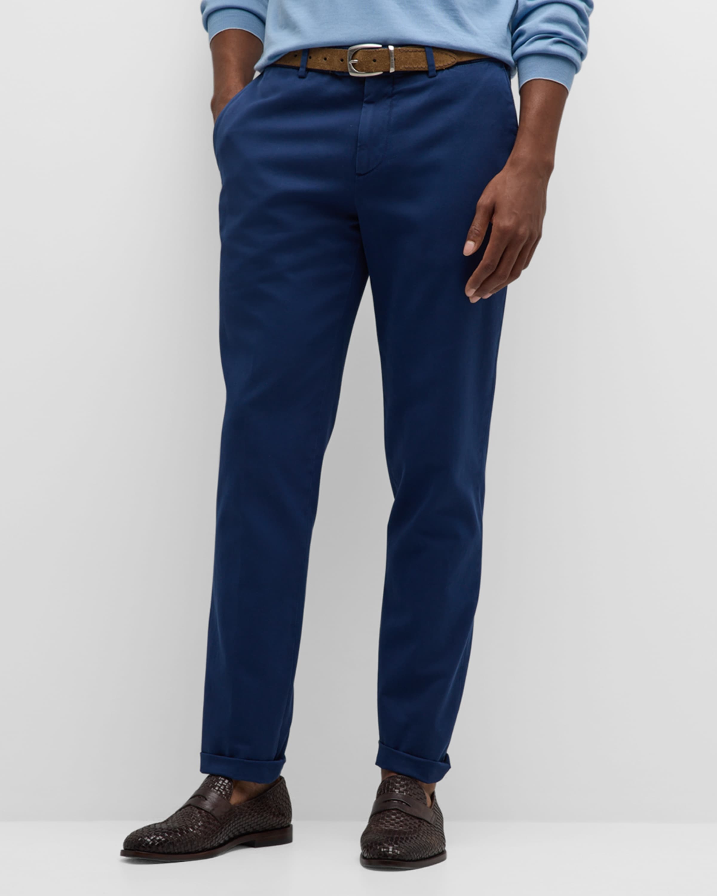 Men's Dyed Flat-Front Pants - 2