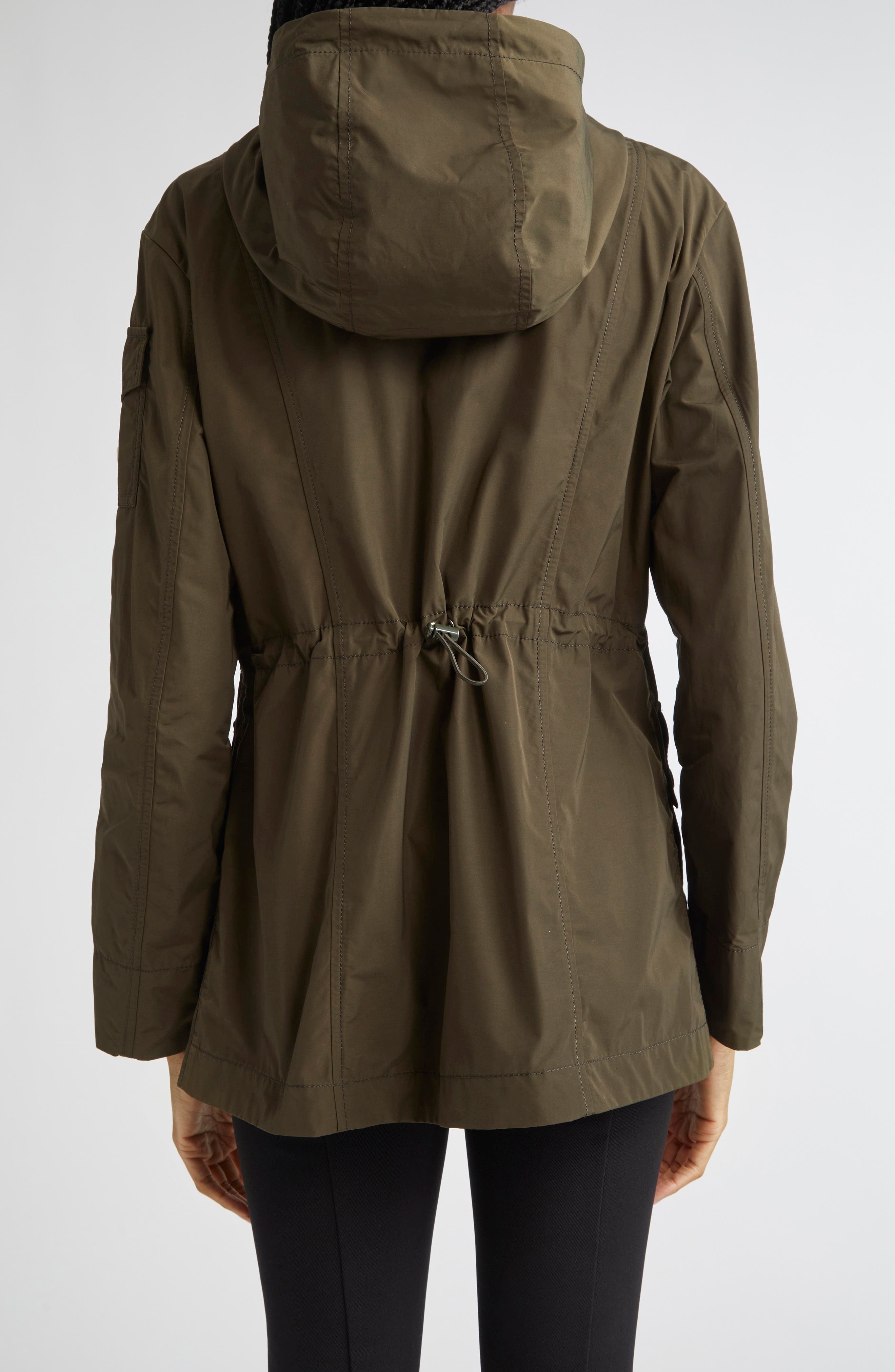 Moncler Leandro Short Hooded Jacket in Green at Nordstrom - 2