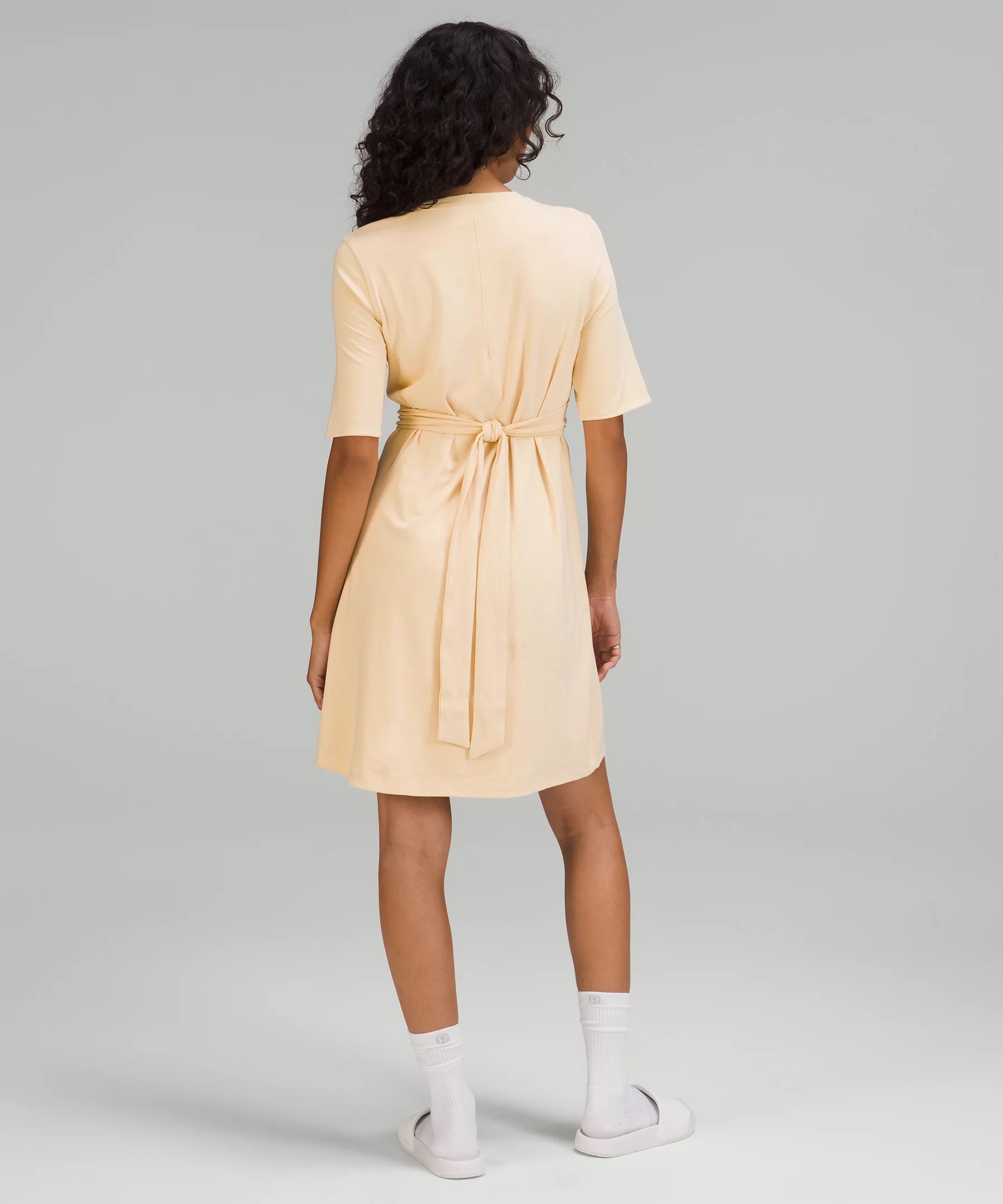 Cotton Wrap-Front T-Shirt Dress - 2