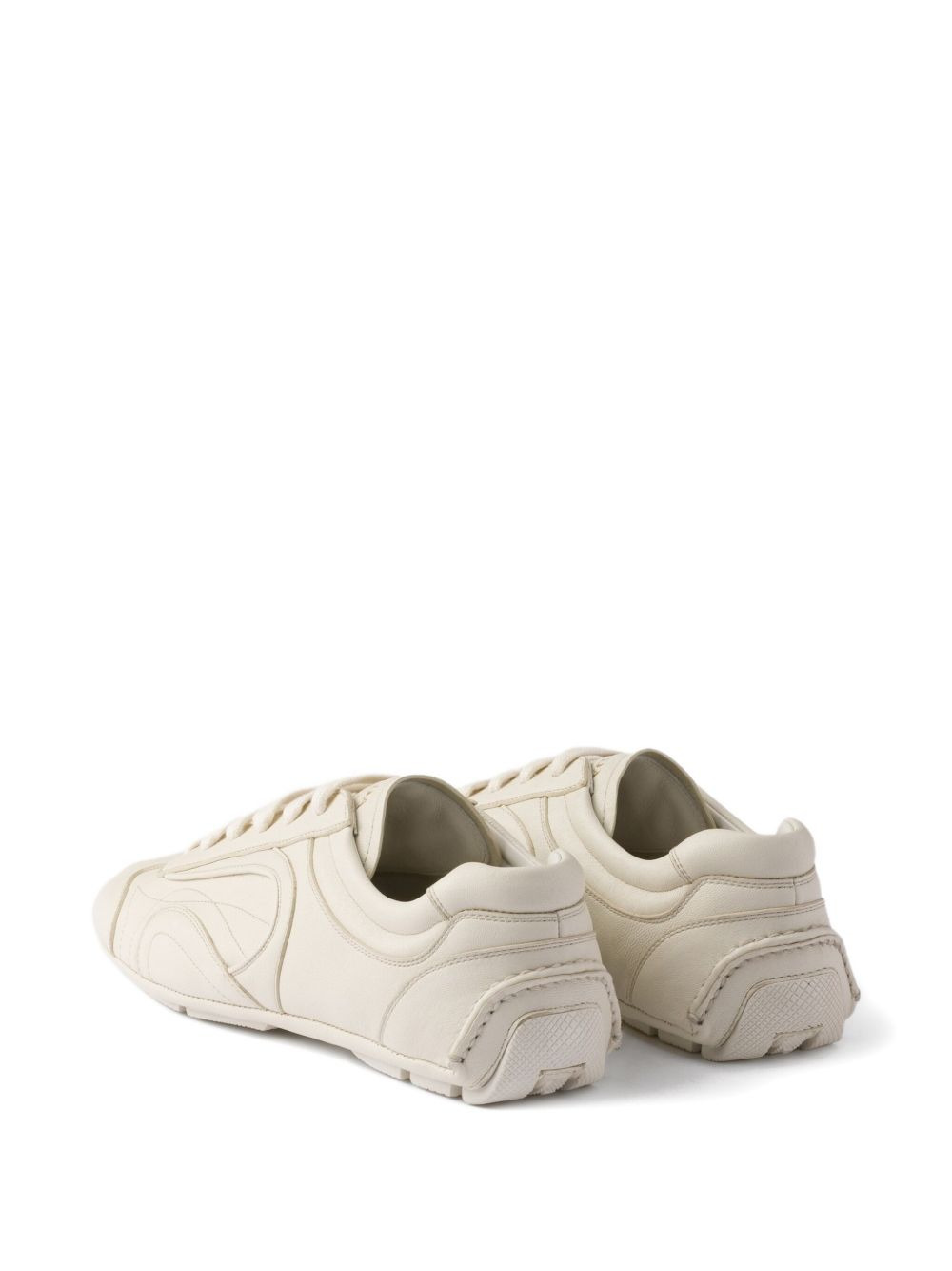 Antiqued nappa leather sneakers - 3
