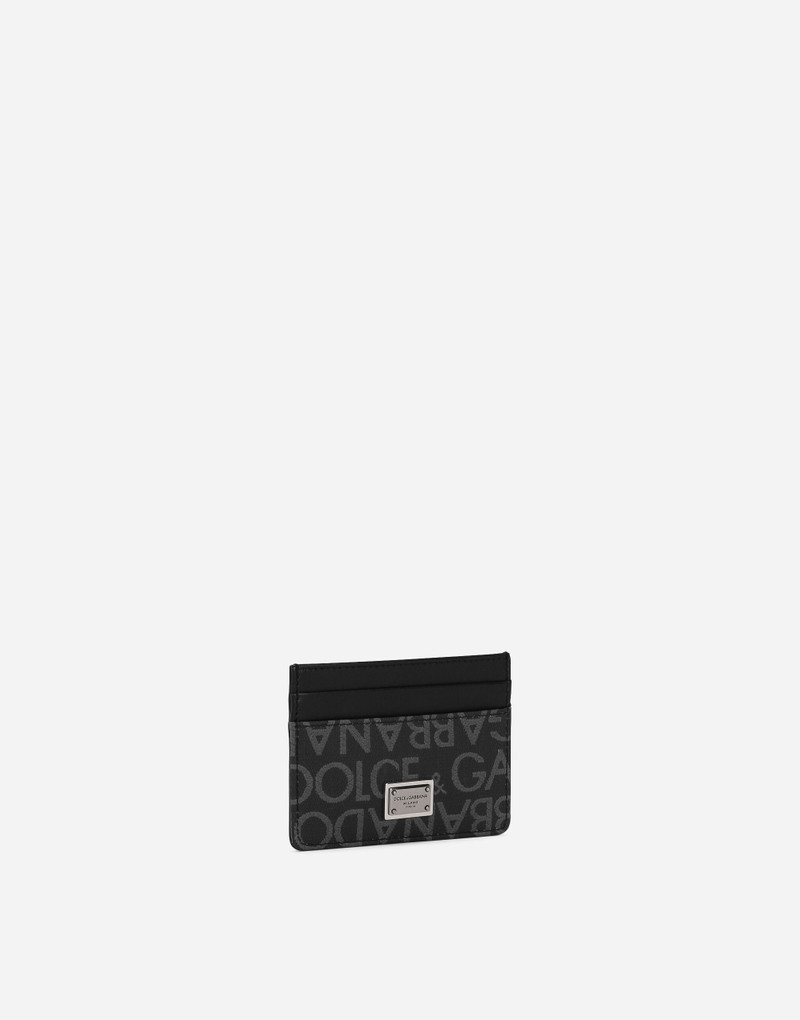 Dolce & Gabbana Coated jacquard card holder outlook