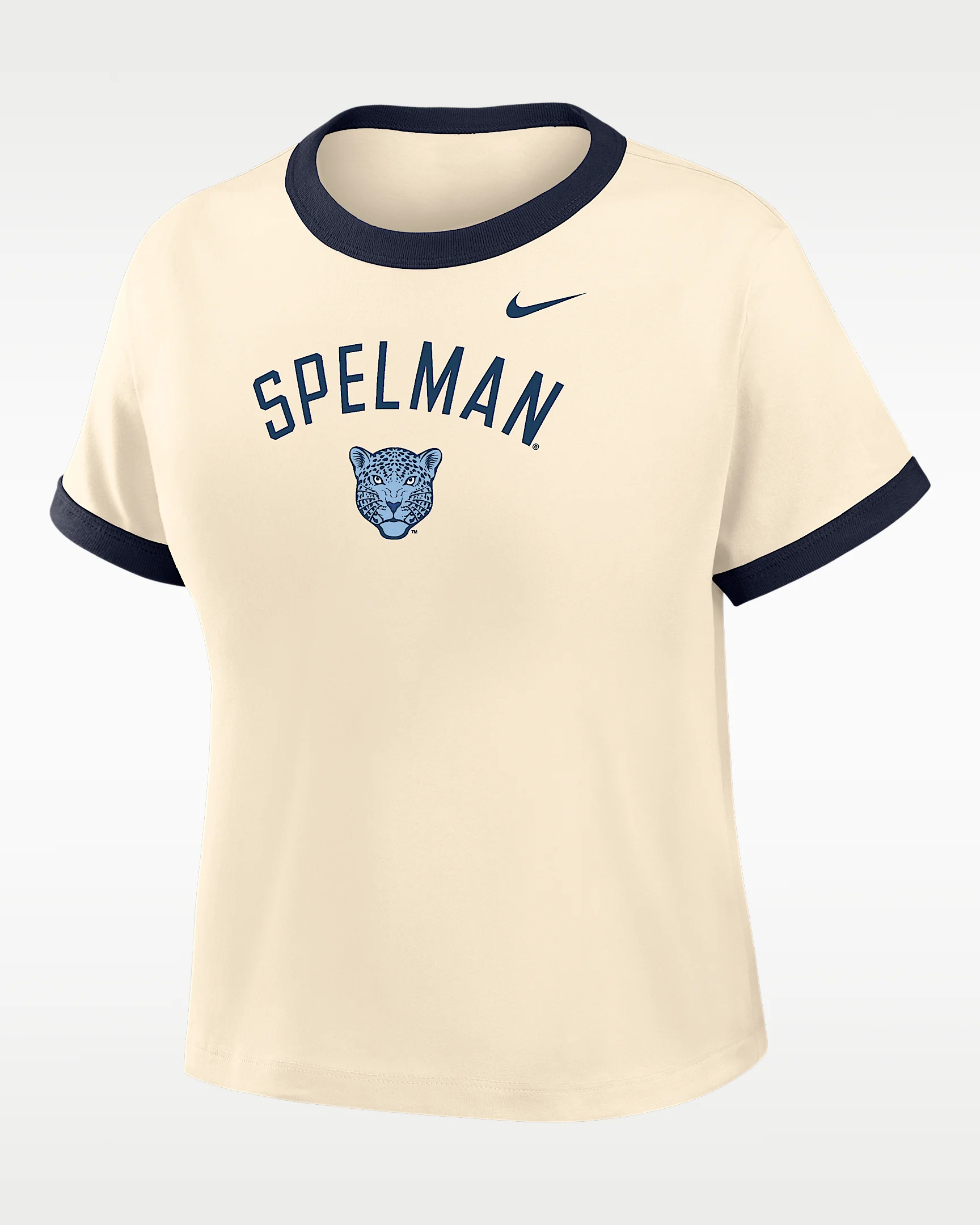 Nike College (Spelman College) Women's Cropped Ringer T-Shirt - 1