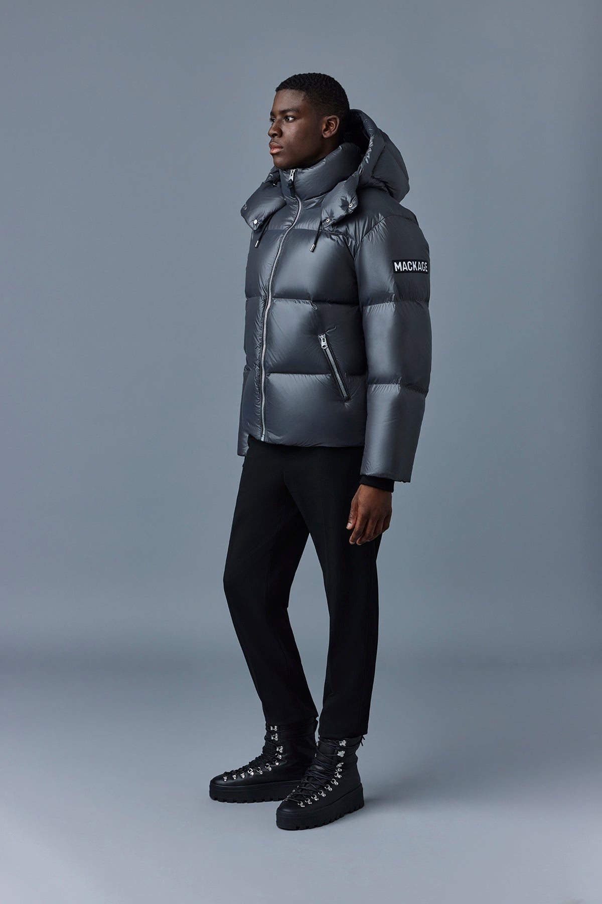 KENT-Z lustrous down jacket with hood - 3