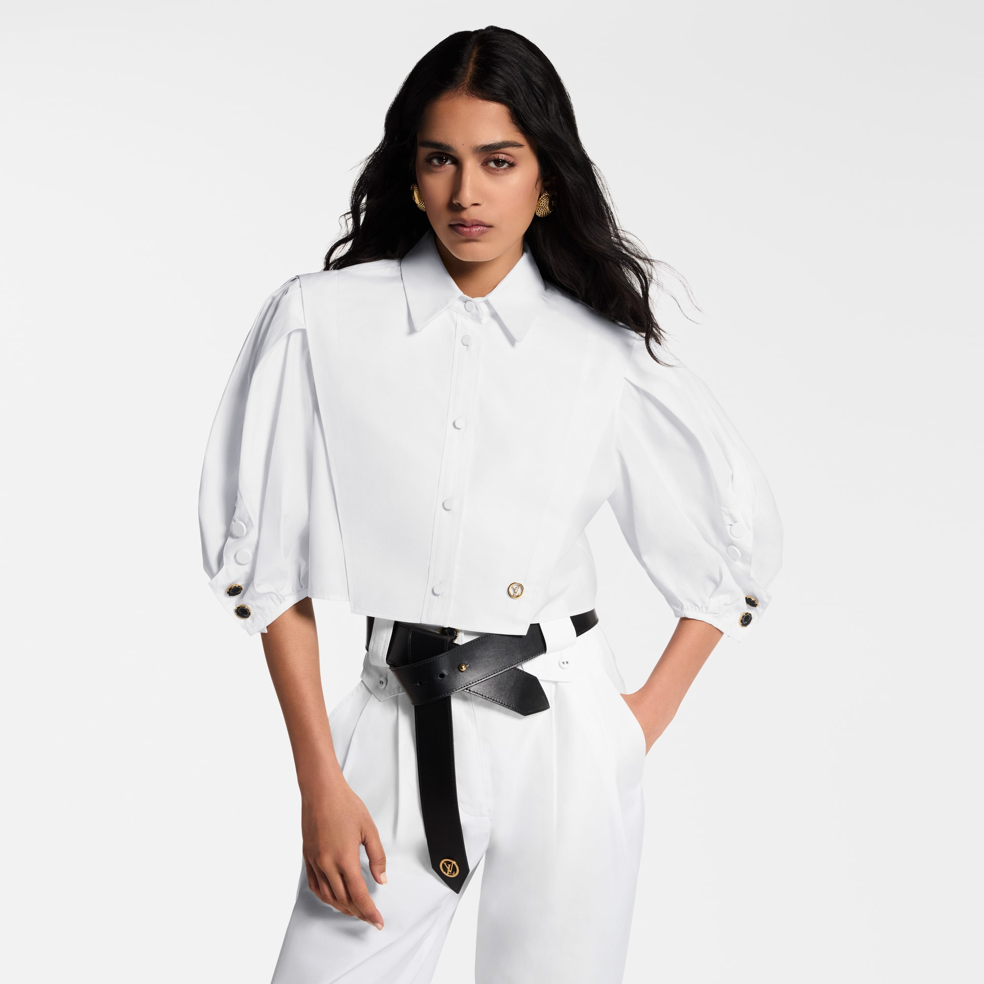 Puff-Sleeve Blouse - 4