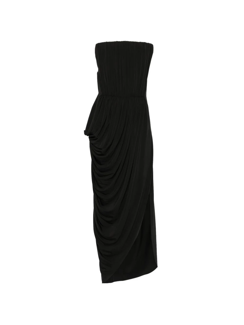 draped asymmetric dress - 1