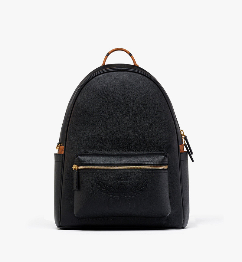 Stark Backpack in Embossed Logo Leather 1