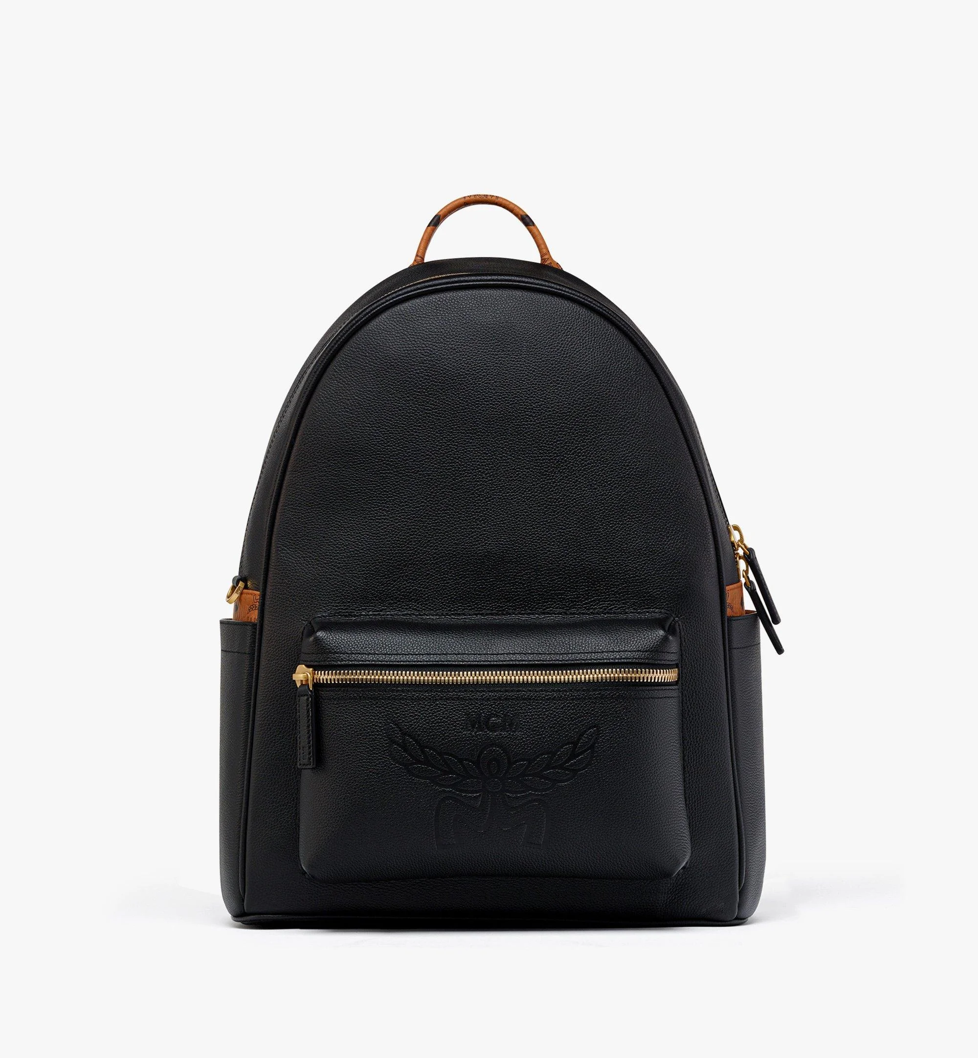 Stark Backpack in Embossed Logo Leather - 1