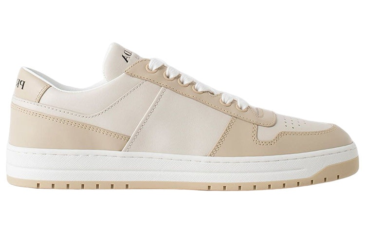 (WMNS) PRADA Downtown Leather Sneakers 'Beige' 1E792M_3LMS_F03FW_F_030 - 2