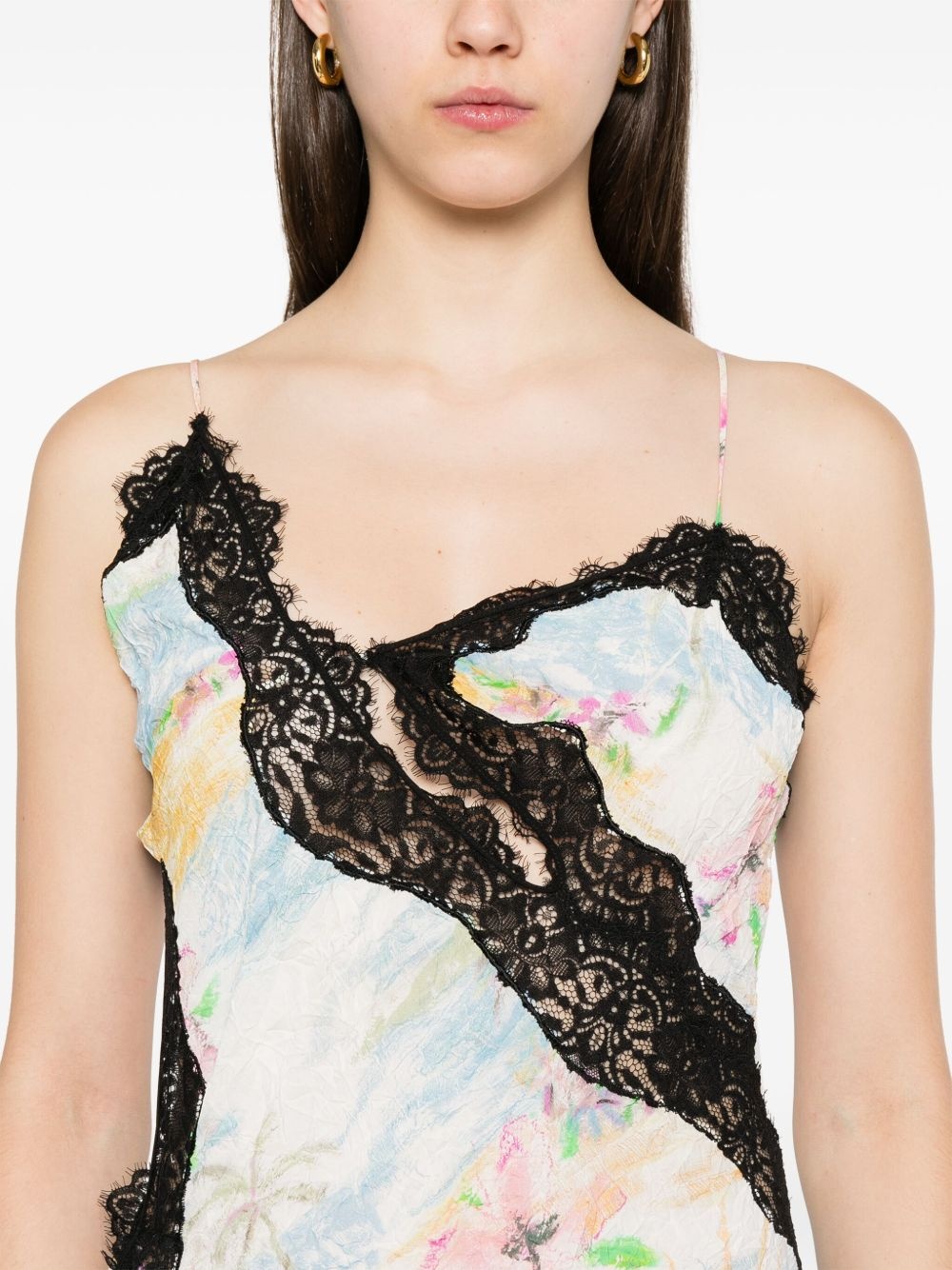 floral-print midi dress - 5