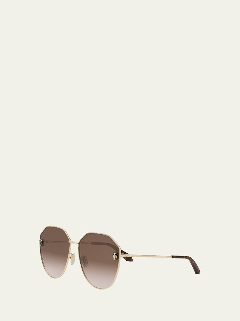 BVLGARI Serpenti Round Metal Sunglasses outlook