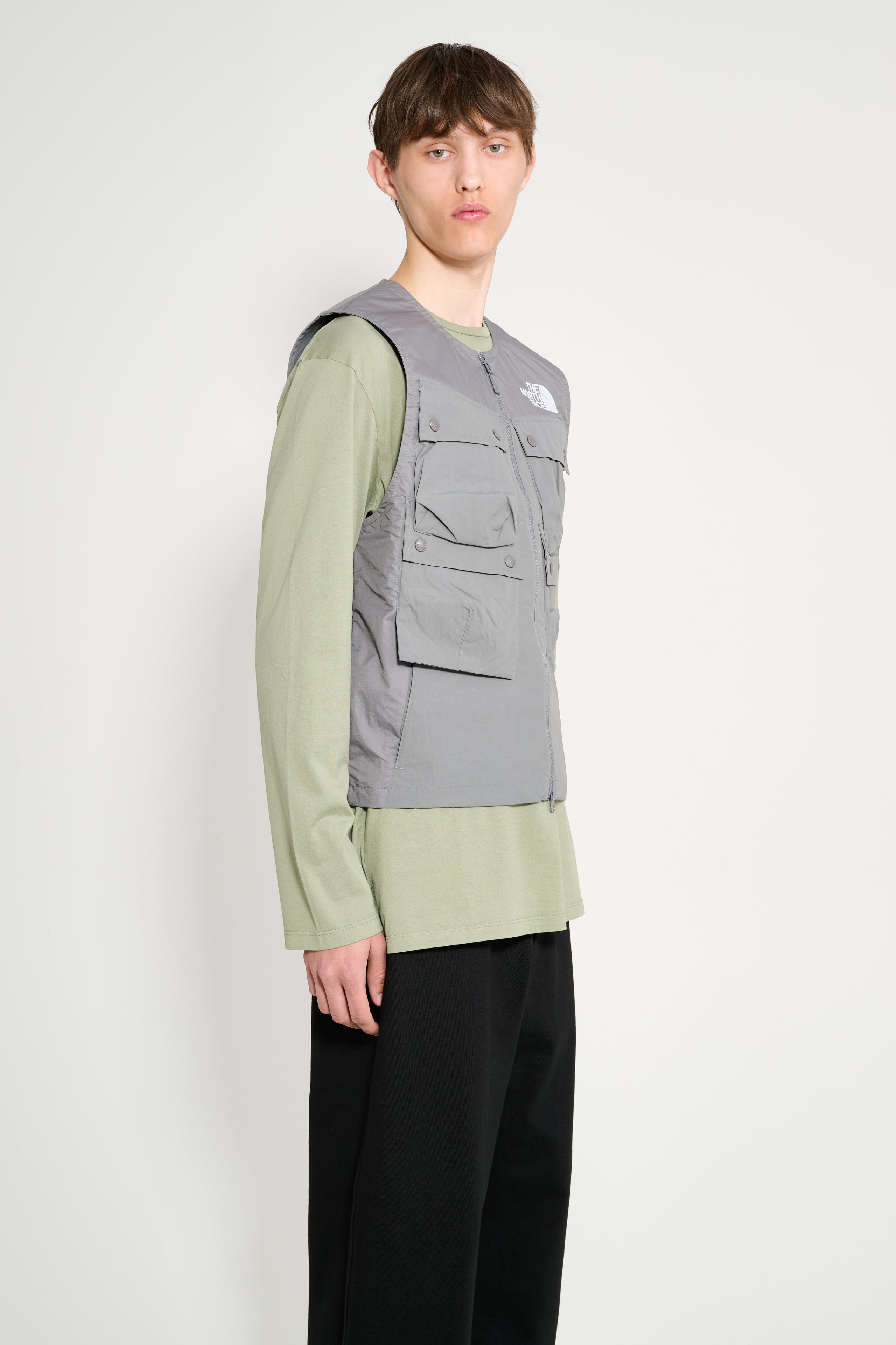 THE NORTH FACE MOUNTAIN WIND VEST SMOKED PEARL - 4