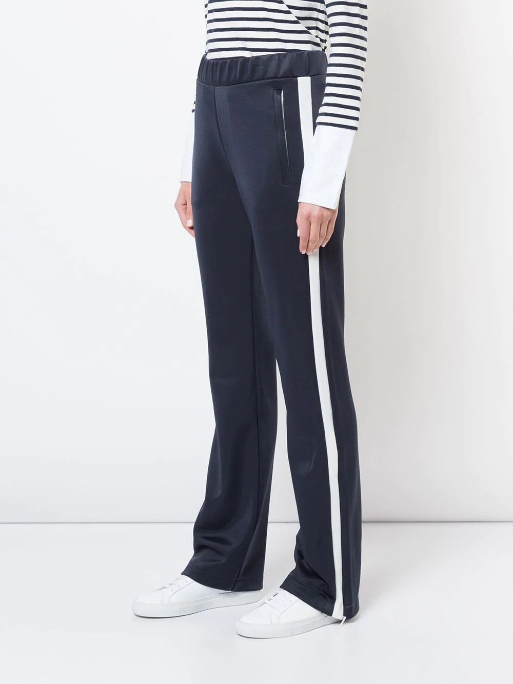 side stripe track pants - 3