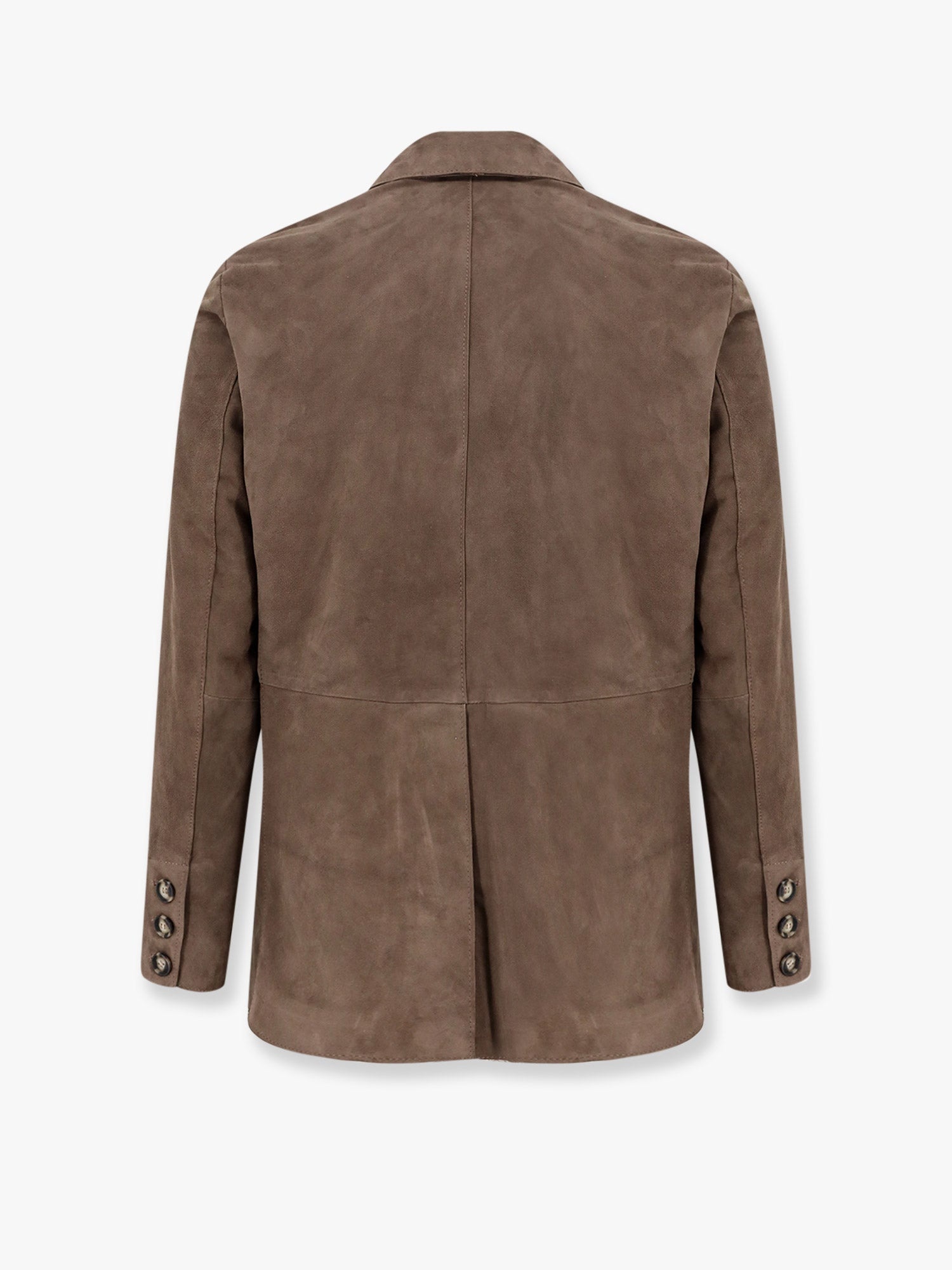 DFOUR - Dfour Suede Jacket With Peak Lapel - 2