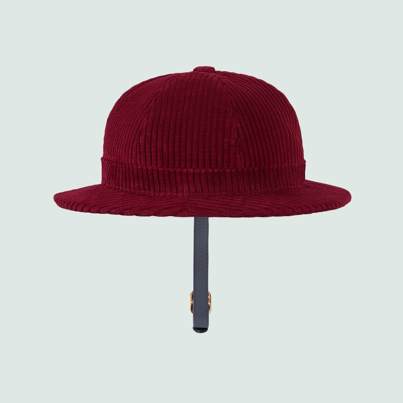 GUCCI adidas x Gucci foldable corduroy golf hat outlook