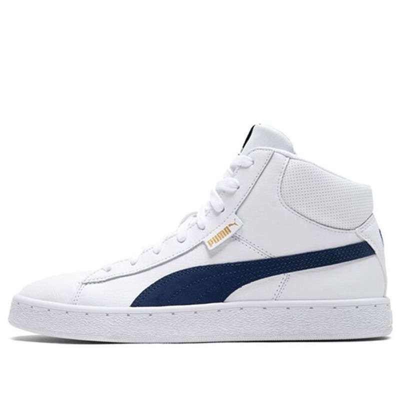 PUMA 1948 Mid Cozy Breathable Mid Tops Casual Skateboarding Shoes Unisex White 359169-08 - 1