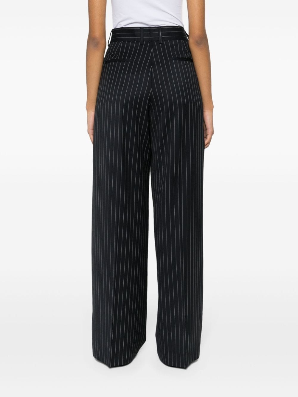 high-waist straight-leg trousers - 4