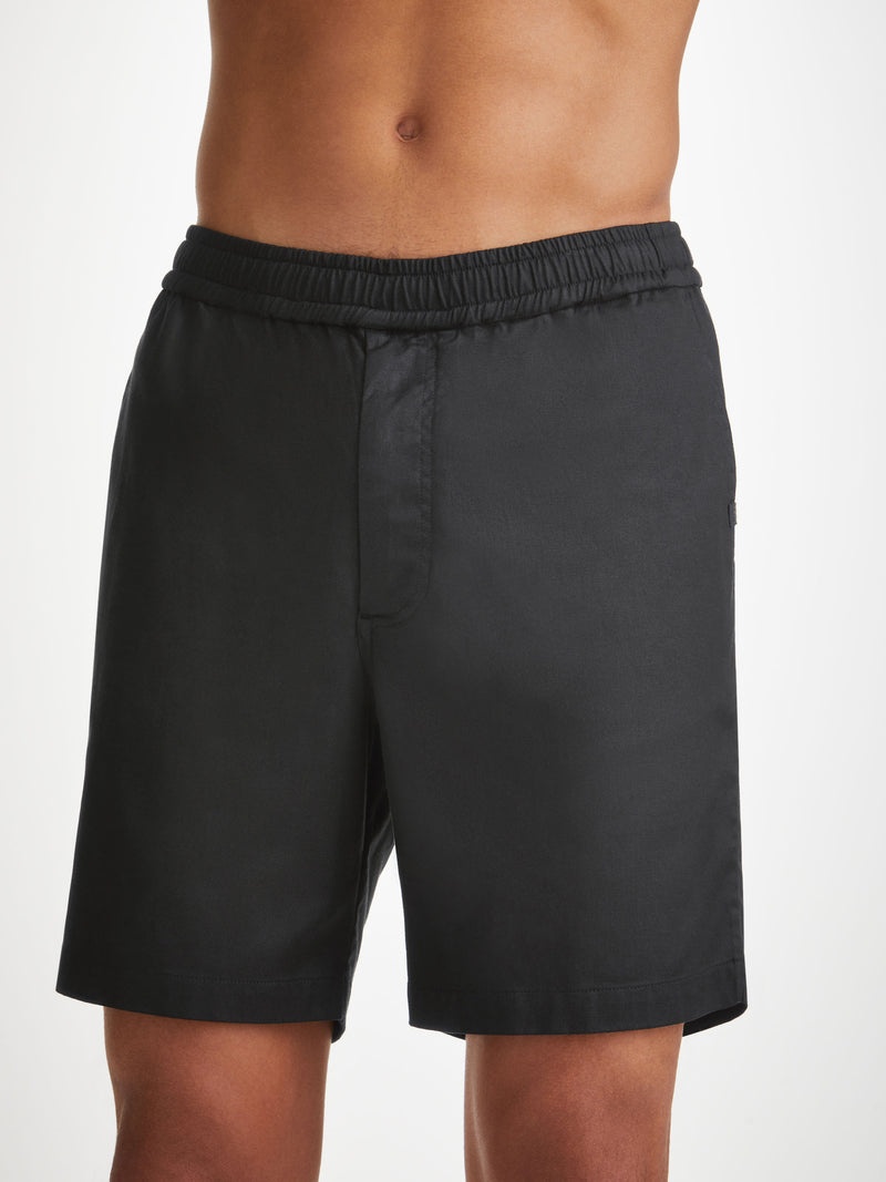 Men's Shorts Harris Lyocell Cotton Black - 5