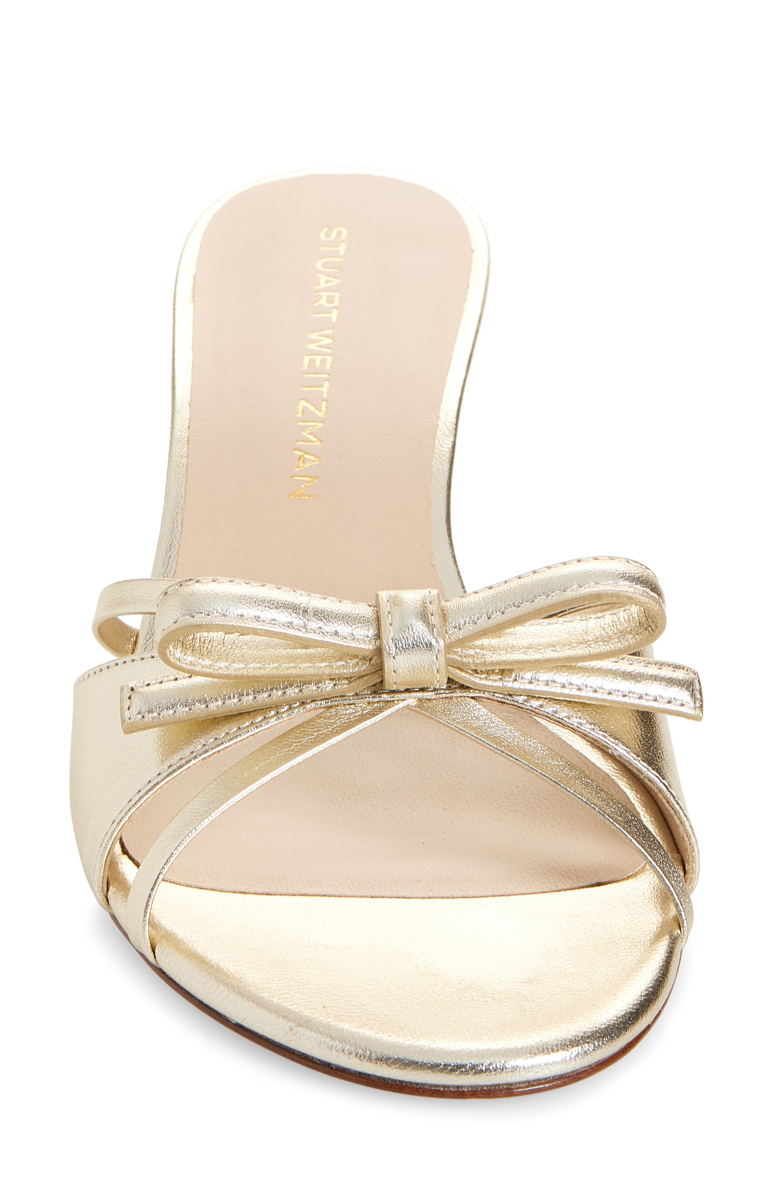 Stuart Weitzman Felicity Slide Sandal in Platino at Nordstrom - 4