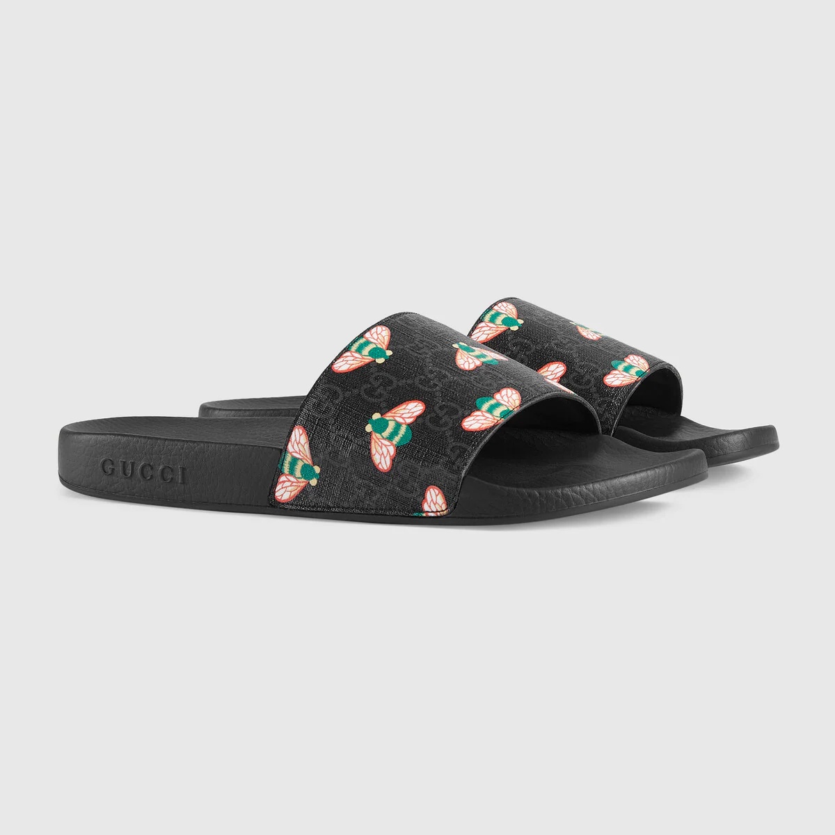 Men's bee print slide sandal - 2