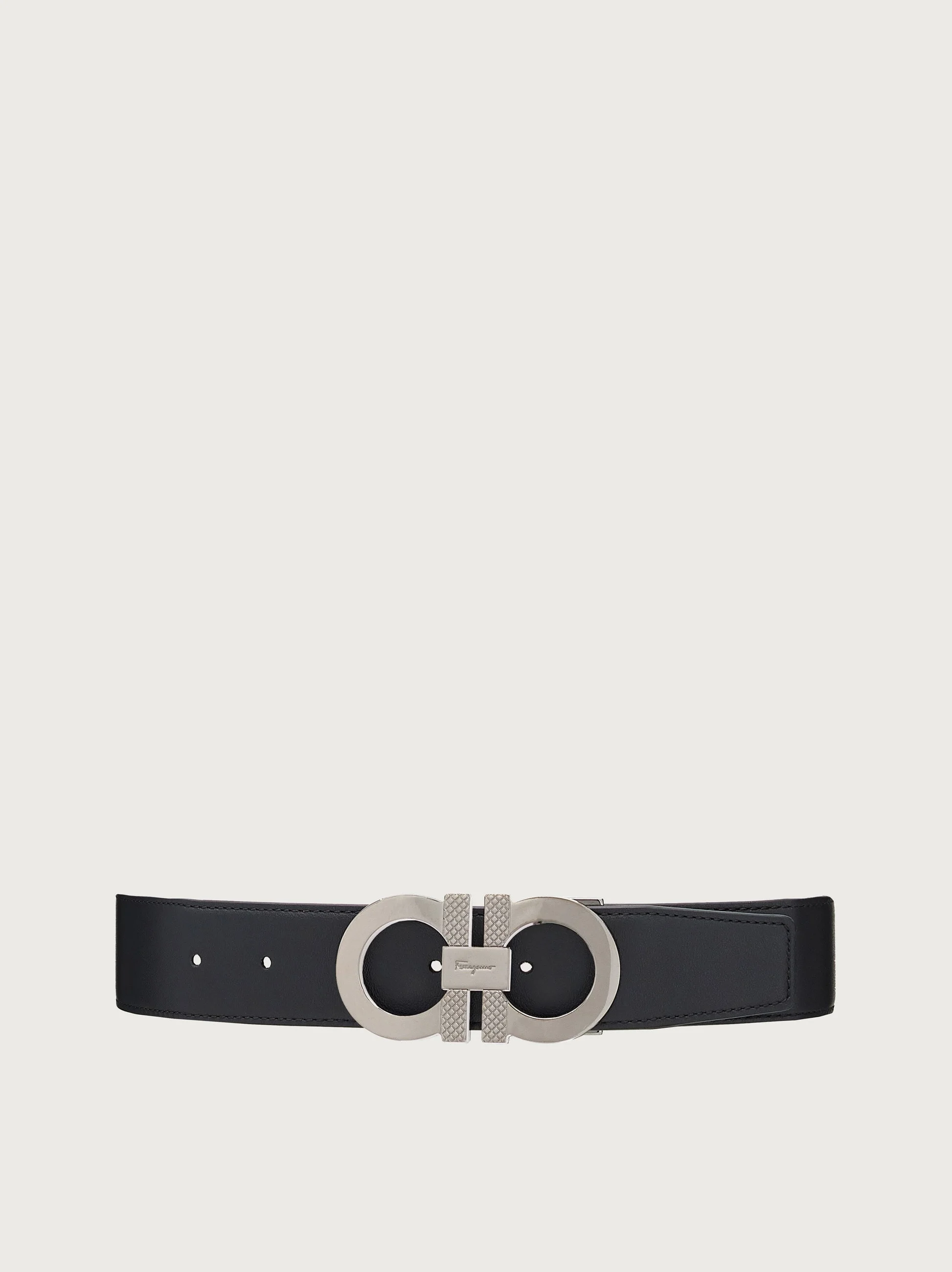 Reversible and adjustable Gancini belt - 1