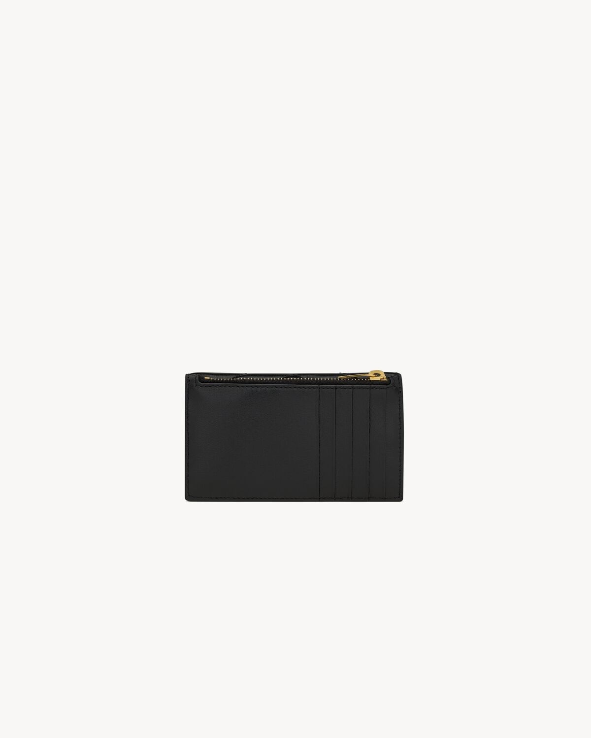 SAINT LAURENT CASSANDRE MATELASSE FRAGMENTS FLAP CARD CASE IN LAMBSKIN REVERSIBLE