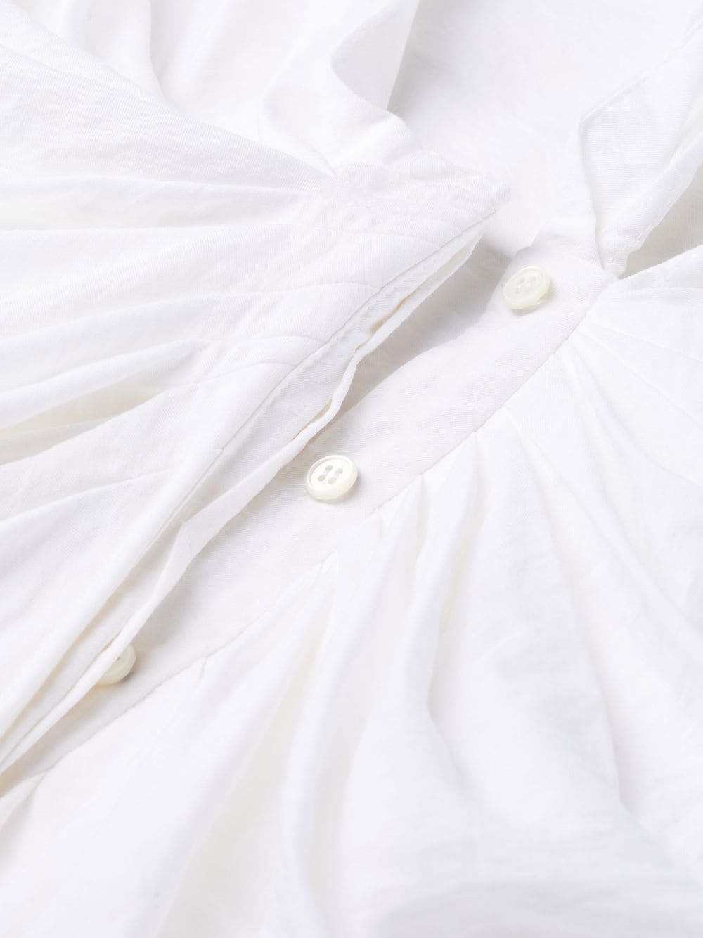 draped shirt dress - 6