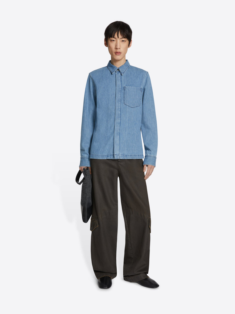 Dries Van Noten DENIM ZIP SHIRT outlook