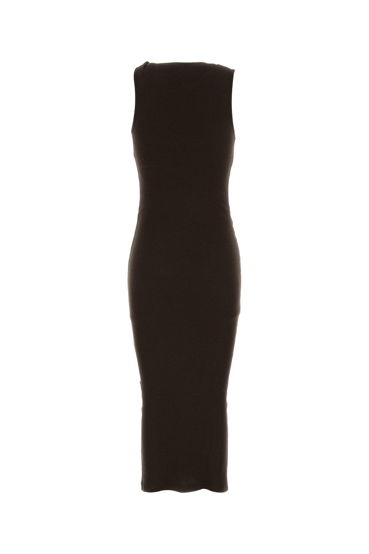 Brown stretch cotton dress - 2