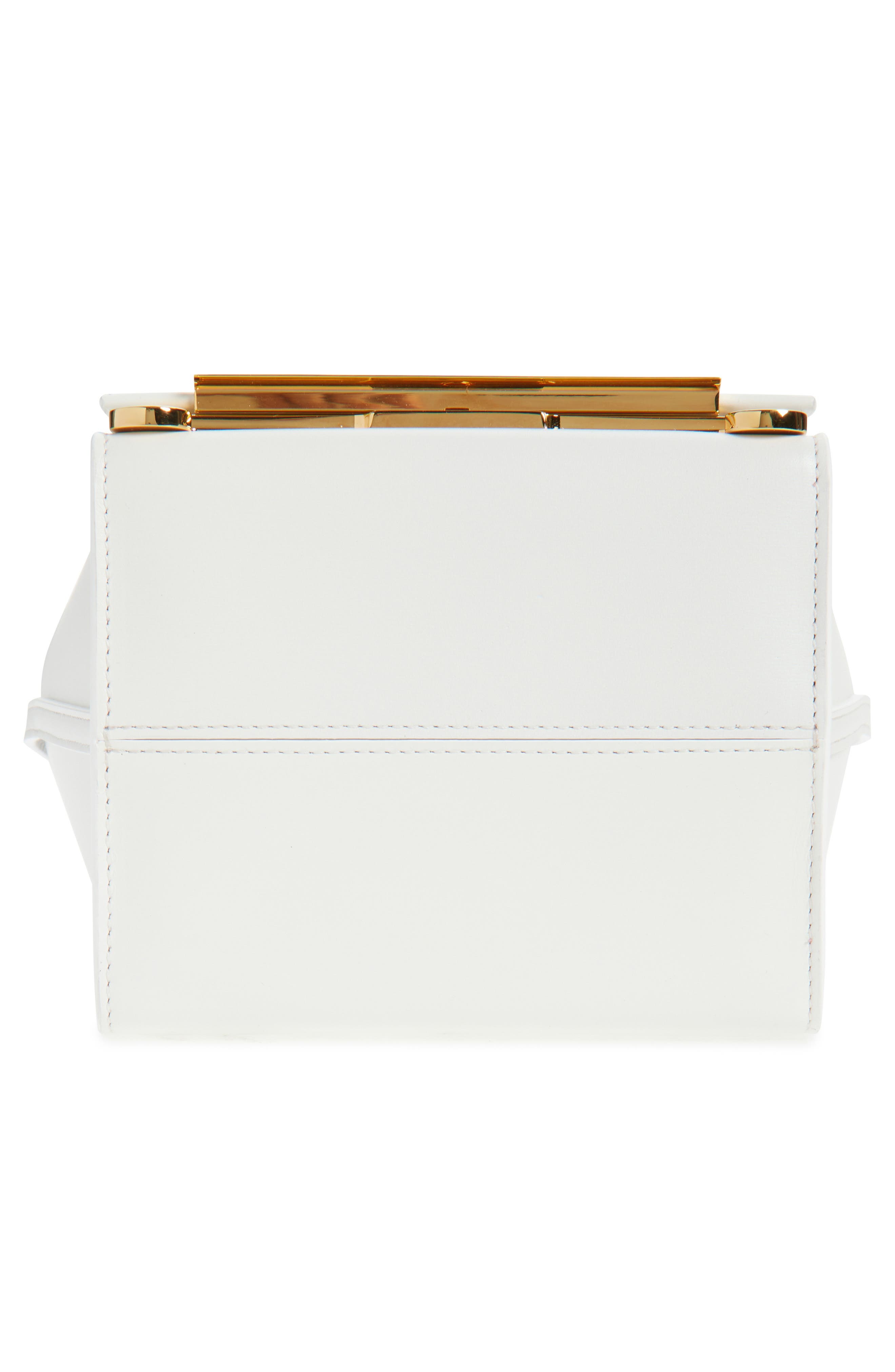 Marni Small VHS Cubo Leather Shoulder Bag in Lily/White at Nordstrom - 6