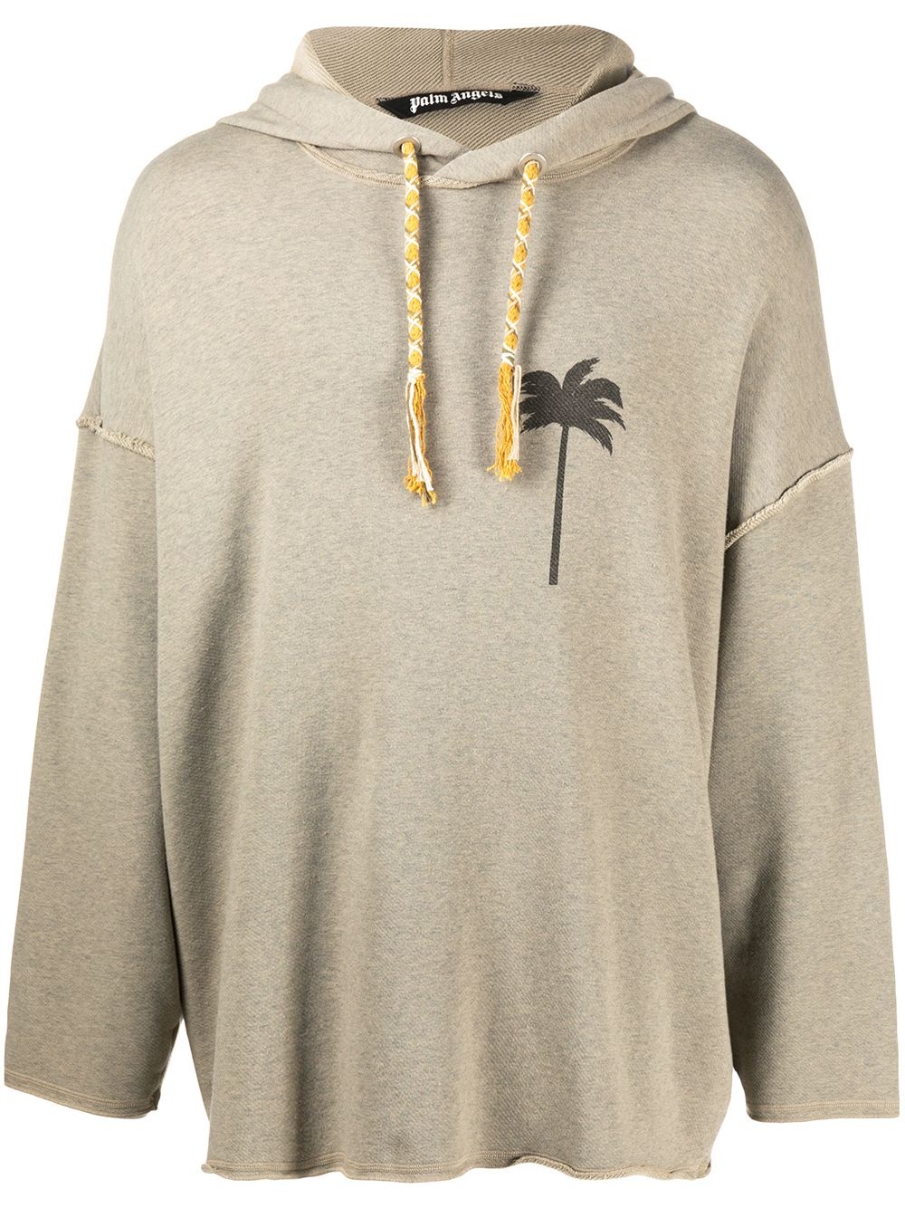 palm tree motif hoodie - 1