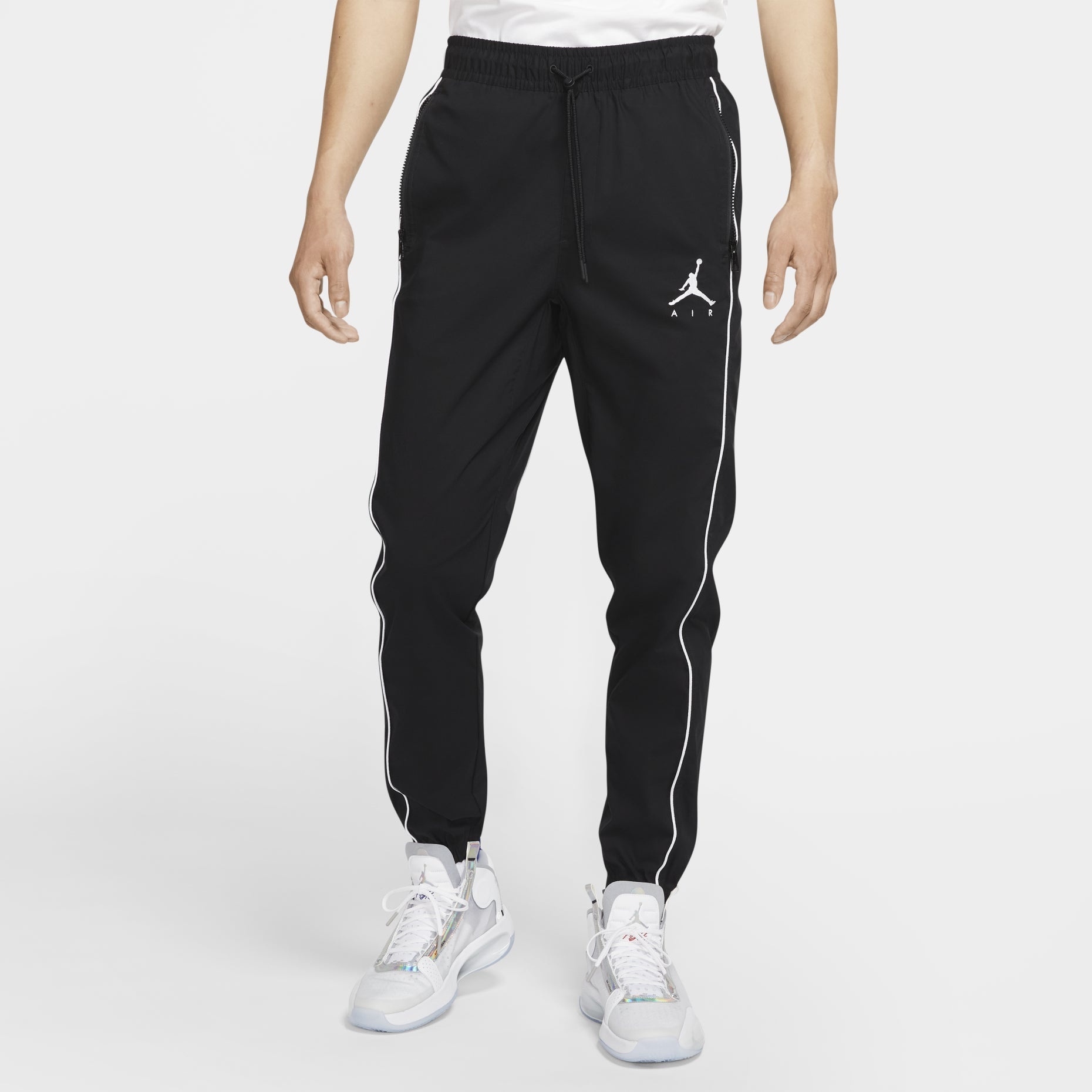 Air Jordan Jumpman Woven Bundle Feet Sports Pants Black CK6856-010 - 4